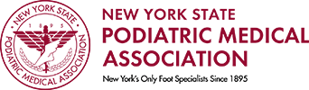 Logo Recognizing Foot Specialists of Long Island's affiliation with New York State Podiatric Medical Association